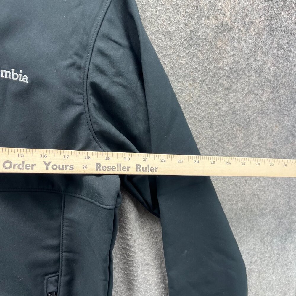 Columbia Jacket Men Medium Black Softshell Ascend… - image 8